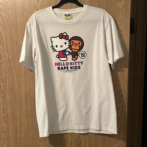 Bape kids hello kitty 10th anniversary tee